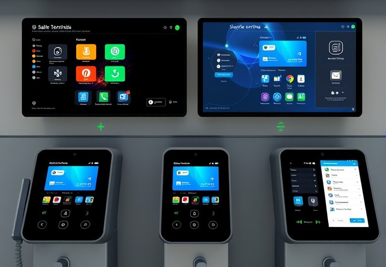 Remote diagnostics screen for a self-service terminal